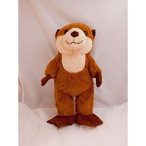 Build-a-Bear 25th Anniversary River Otter Plush Limited Edition Brown 15"‎